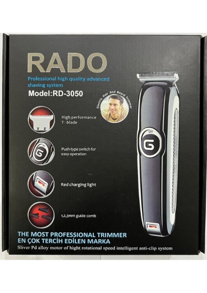 Şarjlı Profesyonel Saç Sakal Ense Tıraş Makinesi, Tüy Kısaltıcı, Siyah modelleri