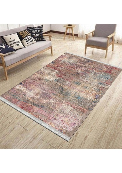 Vintage Yıkanabilen Halı Makinede Yıkanabilir Kilim Kaymaz Taban Halı Dot Tabanlı Halı 6075A