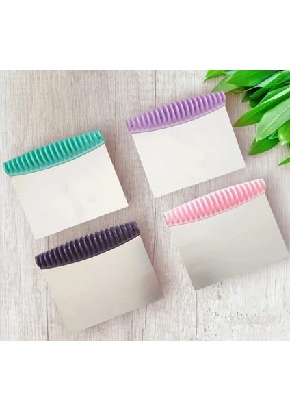 -Plastik Desen Saplı Spatula Hamur Kesici - Çelik Hamur Kazıyıcı fiyatları