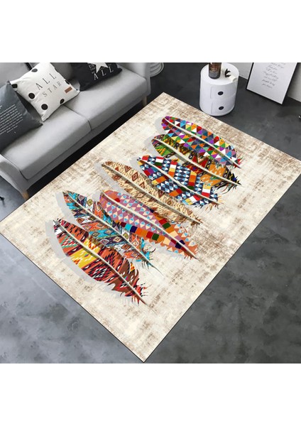 Tüy Desenli Halı Yıkanabilir Halı Kilim Kaymaz Tabanlı Yolluk Dot Tabanlı Halı 2196A