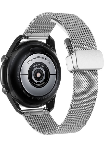 Huawei Gt2 46MM Uyumlu Krd-85 22MM Metal Kordon Tknc - Gümüş fırsatları