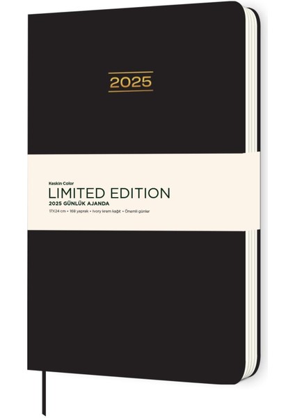 Limited Edition Ciltli Günlük Ajanda Siyah