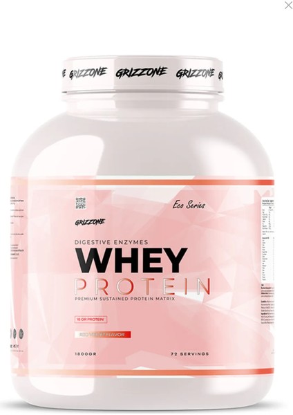 Grızzy Whey Protein 1800 gr 72 Servis ( Red Velvet Aromalı )