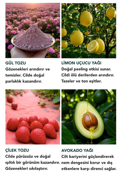 Işıltılı Meyve Ovması 50 ml - Doğal Peelıng Etkili Arındırıcı & Gözenek Temizleyici modelleri