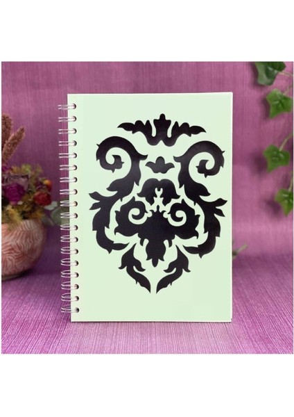 Defter Sticker,laptop Sticker Siyah Çiçekli Pvc 48X33X0,5CM fiyatları