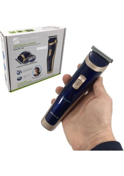 Lacivert Ince Kesim Bıçaklı Şarjlı Tıraş Makinesi, Hijyenik