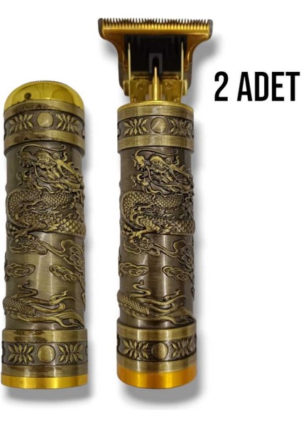 Iki Parça Profesyonel Tıraş ve Saç Kesim Seti, USB Şarjlı, Çelik Tasarım