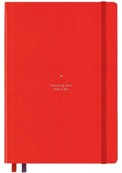 LEUCHTTURM1917 Bauhaus Serisi Not Defteri, Orta Boy (A5), Sert Kapak, 251 Sayfa Mavi Noktalı Defter Red 359619 fiyatları