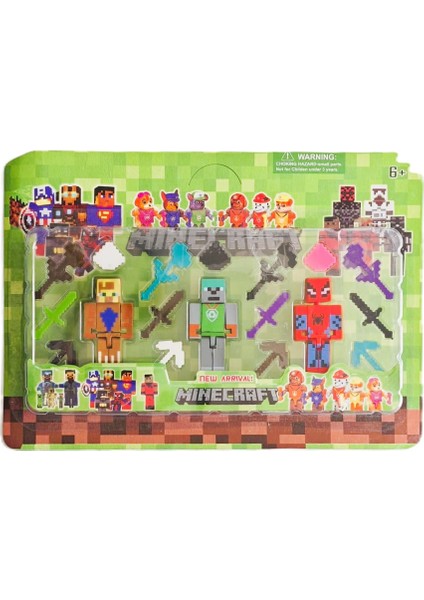 Minecraft 3 Lü Figür 8 cm 18 Parça fiyatları