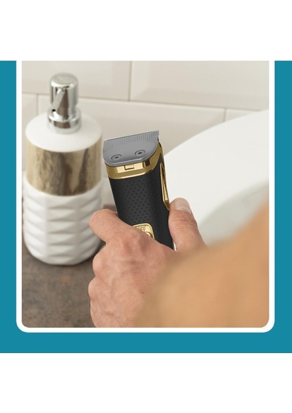 Paslanmaz Çelik Fonksiyonlu Saç ve Sakal Şekillendirme Cihazı Siyah