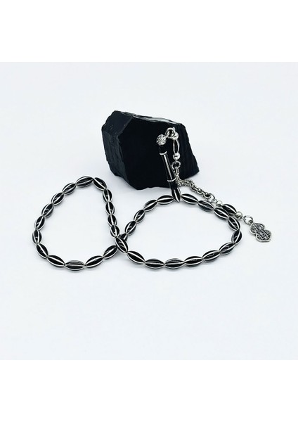 Mini Boy Gümüş Işlemeli Erzurum Oltu Taşı Tesbih fırsatları