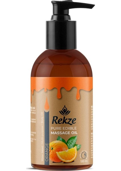 Masaj Yağı - Portakal Aromalı Yenilebilir Erotik Rahatlatıcılı Vücut