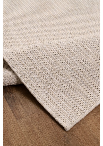 Kaymaz Taban Yıkanabilir Krem Jüt Halı Jüt Kilim Yıkanabilir Örme Krem Sisal Kilim