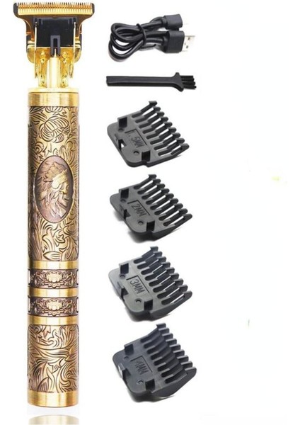 Vintage T9 Tıraş Makinesi, Profesyonel Saç ve Sakal Düzeltici