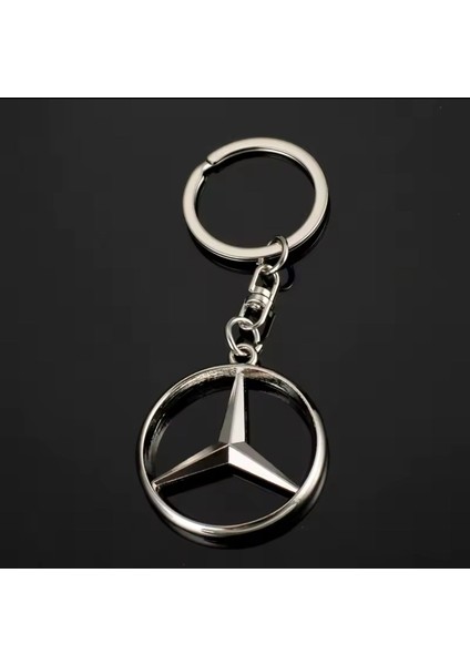 Mercedes Uyumlu Metal Anahtarlık Kalın