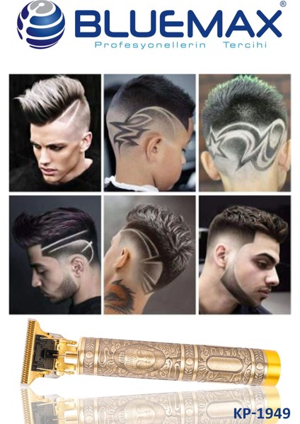 Suya Dayanıklı Budha Desenli Tıraş Makinesi, Şarj Göstergeli