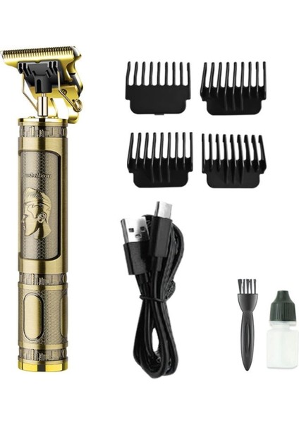 Çelik Tıraş Makinesi Profesyonel Saç Sakal Ense ve Çizim