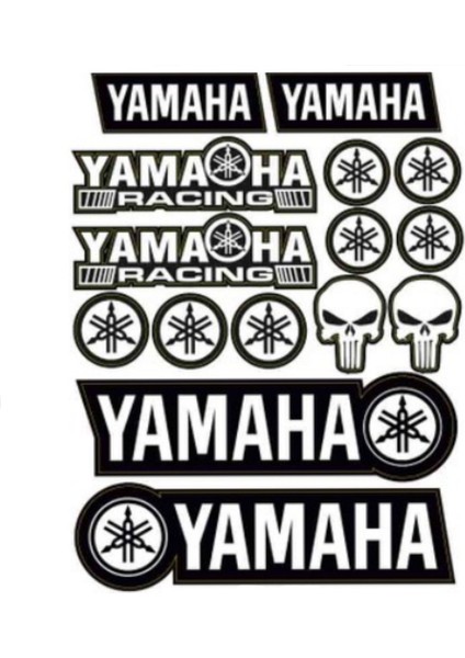 Yamaha Racing A4 Ebadlı Sticker Arma