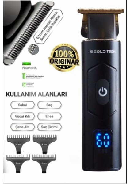 Yüksek Performanslı Fonksiyonlu Elektrikli Traş Makinesi Siyah