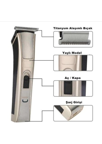 Siyah Profesyonel Saç ve Sakal Tıraş Makinesi, Net ve modelleri