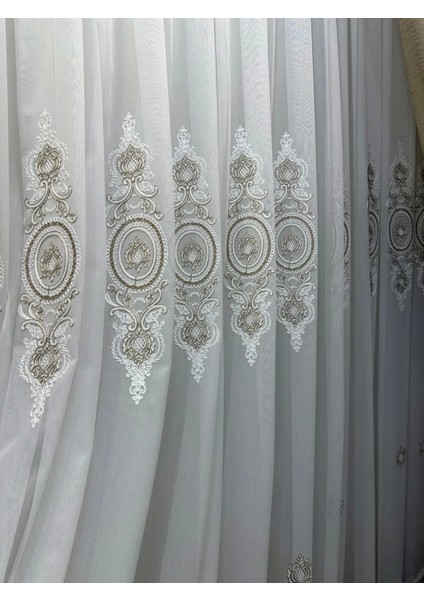 Nivemeshome Osmanlı Motifli 1/3 Sık Pileli Tül Perde Apm fiyatları