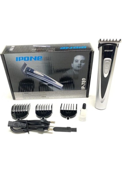 İP-789 Şarjlı Profesyonel Saç ve Sakal Traş Makinesi Beyaz