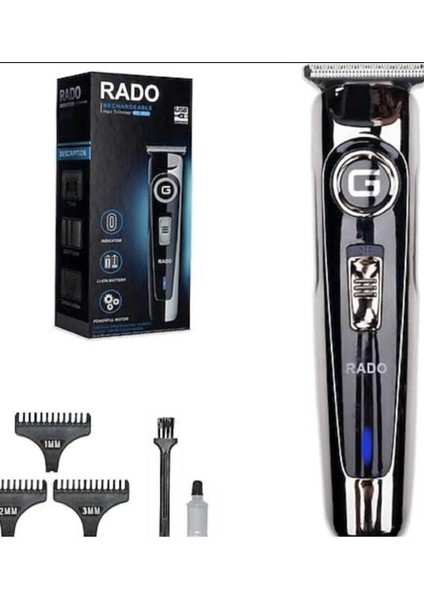 Şarjlı Saç Sakal Tıraş Makinesi, 1-3 Saat Kullanım, Garanti, Siyah Tasarım