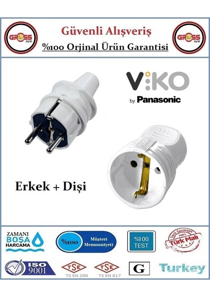 Erkek Fiş + Dişi Fiş - Ikisi Bir Arada - Topraklı - Orjinal Ürün
