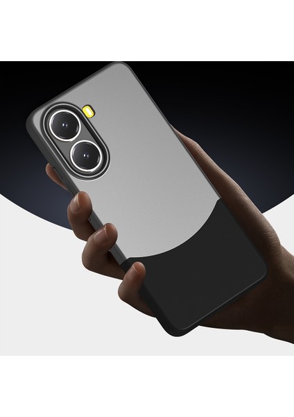 Poco X7 Pro Kılıf Mıknatıslı Tknc Duble Kapak - Gri