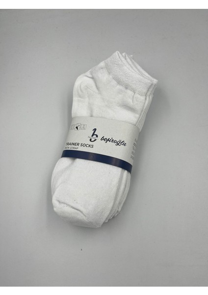 6 Çift Pamuk Kısa Basic Patik Çorap Koku Yapmaz Terletmez