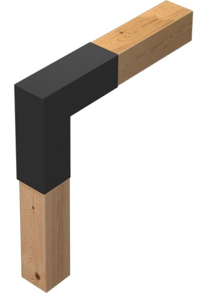 9x9 Ahşap Kirişler Için Lflex 2 Kollu Pergola Köşe Braketi Çok Renkli