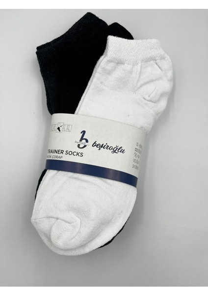 6 Çift Pamuk Kısa Basic Patik Çorap Koku Yapmaz Terletmez