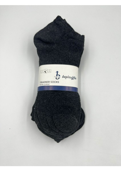 6 Çift Pamuk Kısa Basic Patik Çorap Koku Yapmaz Terletmez