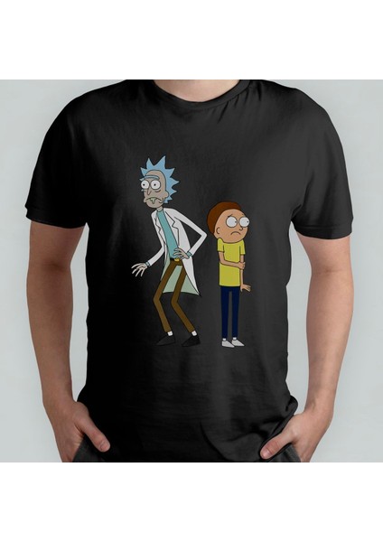 Rick And Morty %100 Pamuklu Bisiklet Yaka T-Shirt