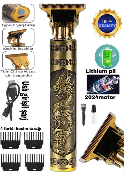 USB Şarjlı Sakal ve Vücut Tıraş Makinesi, Beyaz