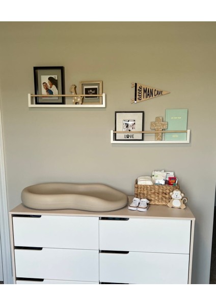 2 Adet Mdf Montessorie Çocuk Odası Eğitici Kitaplık Raf, Baharat Rafı, Banyo Organizer, Mutfak Organizer