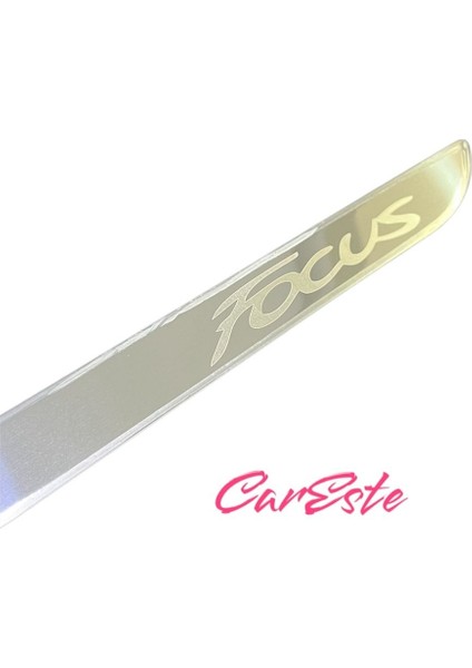 Focus - 3 Sedan 2011-2017 Modeller Arası Focus Yazılı Krom Bagaj Alt Çıtası Paslanmaz Çelik