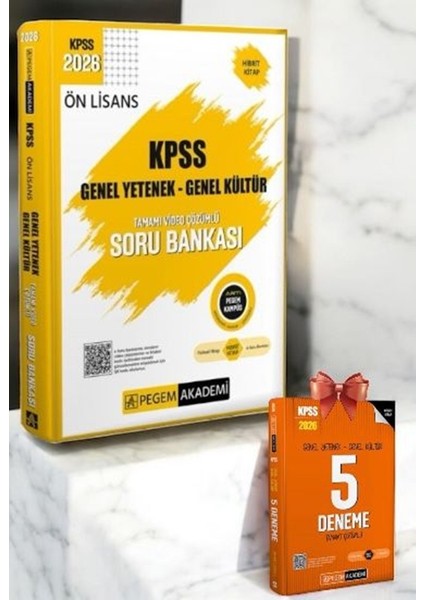 2026 Kpss Ön Lisans Soru Bankası Genel Yetenek Genel Kültür Tamamı Video ÇÖZÜMLÜ+2026 Kpss 5 Deneme