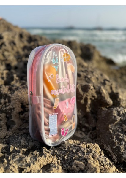 Şeffaf Bikini Çantası Beach Essential Kit Tasarımlı Su Geçirmez Pvc Çanta fiyatları