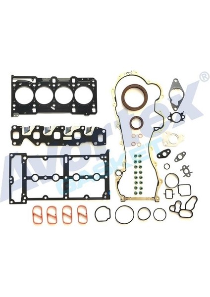 Rıcambıgmt 250 - Motor Takım Contası Skc Dahil Viton Keçeli-Subap Lastikli-Skc 0.92MM Doblo Egea 500C Punto Panda Linea Fiorino 1.3 Mtj 16V Euro 5