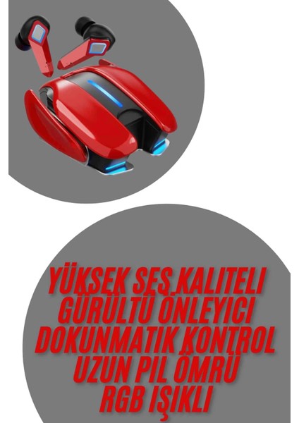 Oyuncu Kulaklığı Bluetooth Kulaklık Kablosuz Rgb Işıklı Gamer Kulaklık Gürültü Önleyici fiyatları