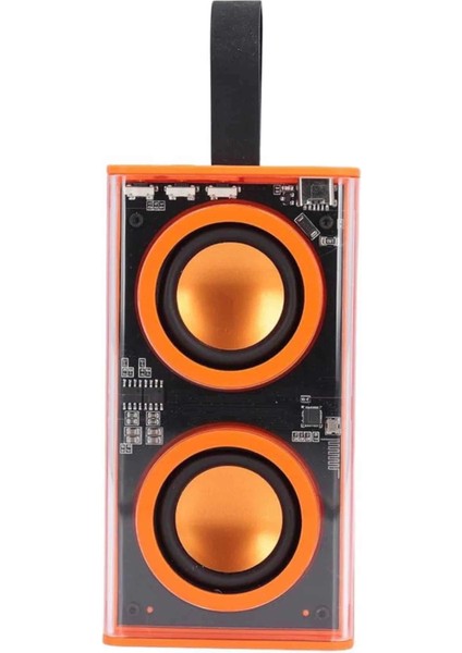 Bluetooth Hoparlör Şeffaf Mecha Rgb Işıklı Çift Hoparlör 5.0 Bluetooth fiyatları