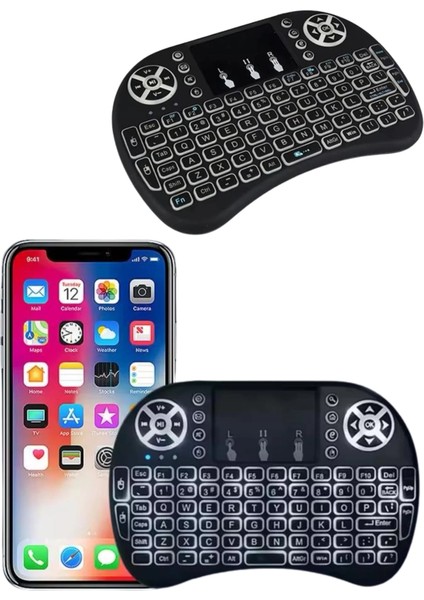 Mini Klavye Gaming Pc Playstation Ledli Mouse Rgb Mouse Bluetooth USB indirimleri