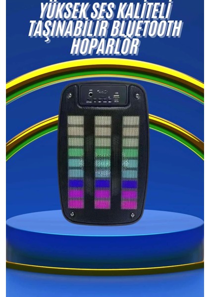 Kablosuz Hoparlör Ios ve Android Uyumlu Şarjlı Sd Kart Girişli Bluetooth Hoparlör