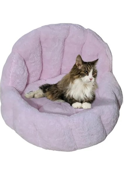 Köpek Kedi Koltuk Yatak Peluş Yatak Koltuk Kumaşı Kaliteli Köpek Yatak Pembe