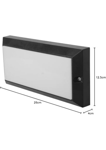 Aydinlatma Led&apos;li Rehber 2&apos;li Set - 15 W - 3000K Gün Işığı (Sarı Işık) - IP54 Dış Mekan Suya Dayanıklı - Duvar, Yol, Merdiven Sı (Siyah) - Kutu Içinde 2 Adet Ürün modelleri