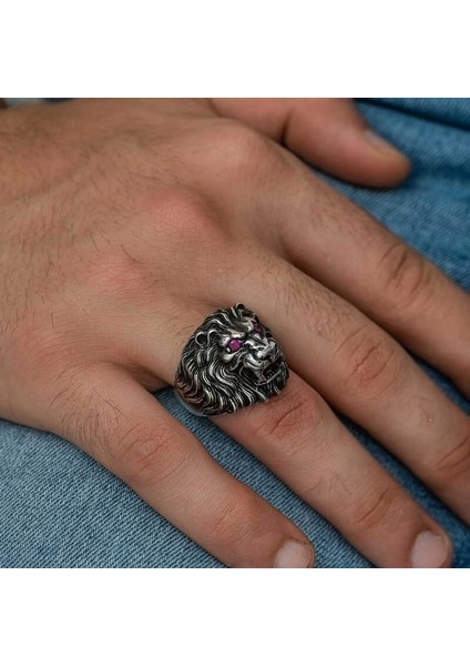 ​gümüş Aslan Kafası Erkek Yüzük fiyatları