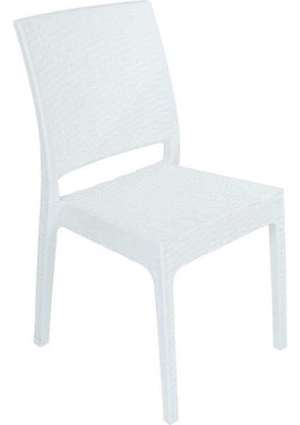 Elit Rattan Sandalye Beyaz