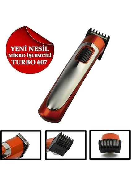 Mini Şarjlı 607 Tıraş Makinesi, Gri