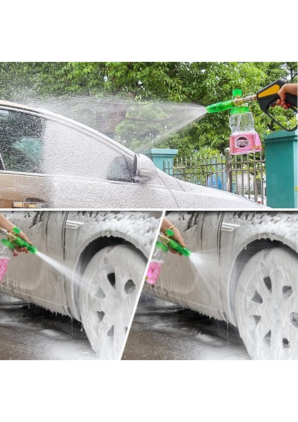 Bear Force Foam Lance Köpük Yapıcı Aparat 1l Köpük Aparatı Basınçlı Yıkama Makineleri Için Köpük Aparatı Çift Nozzle Ile Birlikte Foam Canon
